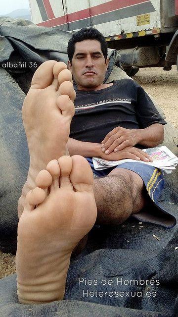 Man on man foot fetish