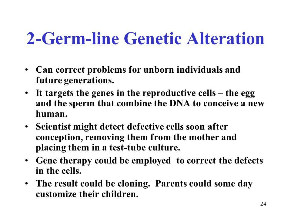 Genetic sperm alteration