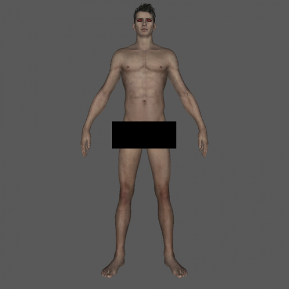 best of Man naked 3d model