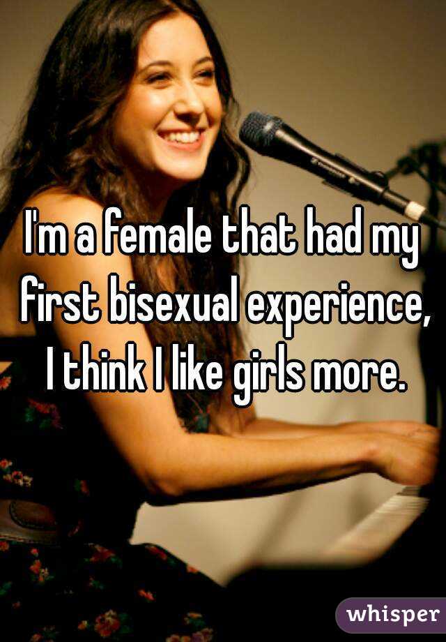 Girls first bisexual