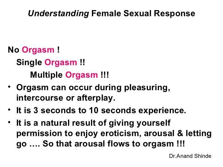 Teach reccomend Orgasm and understanding