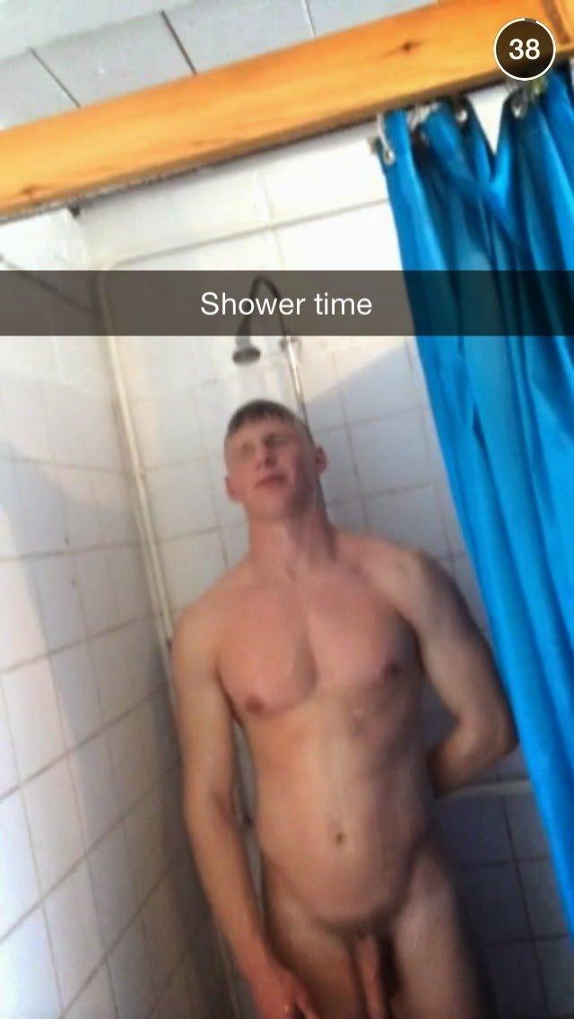 Girl gets caught showering naked