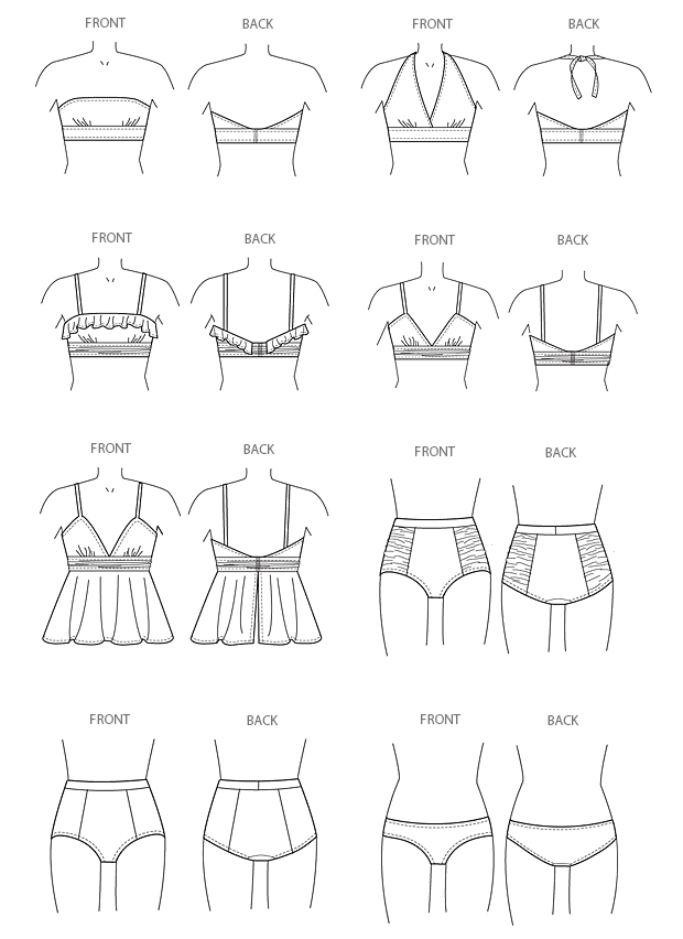 Bikini patterns sewing