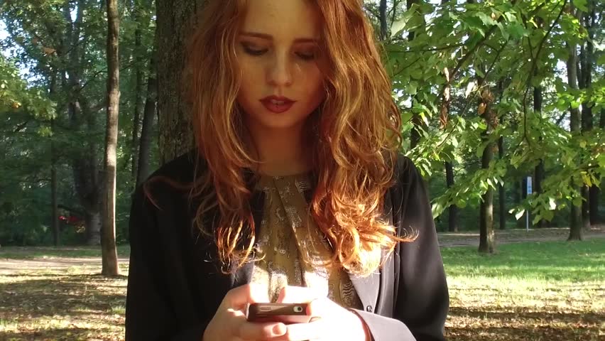 Outdoor redhead video