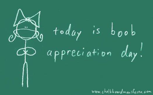 Boob appreciation day