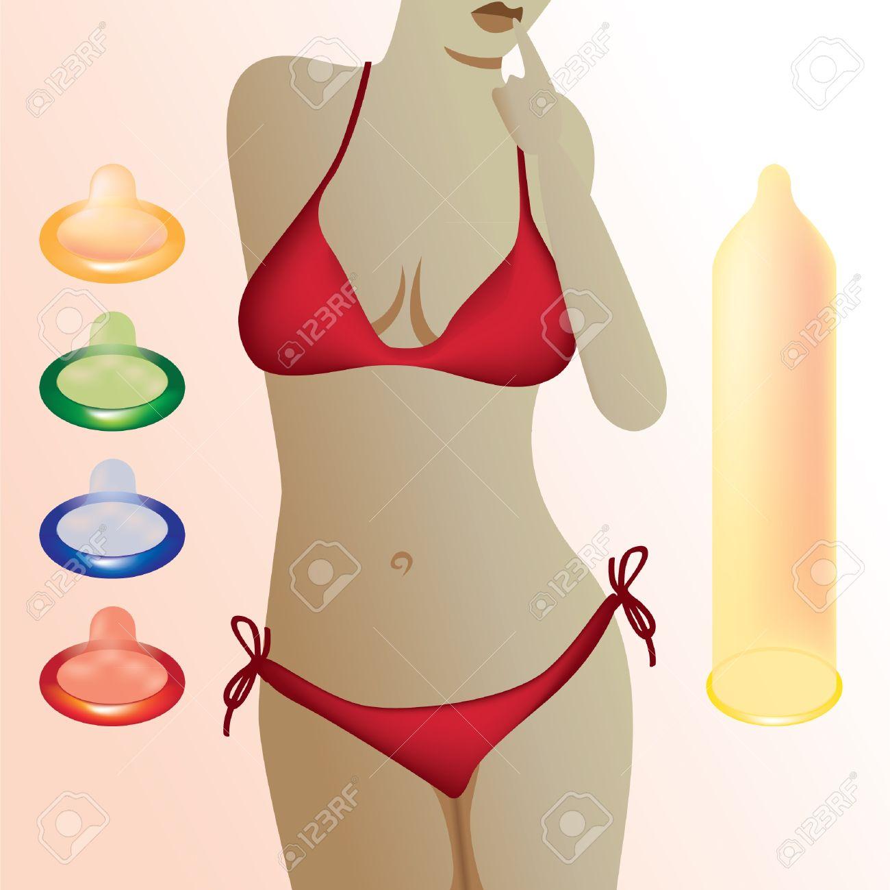 Hot latina using a condom