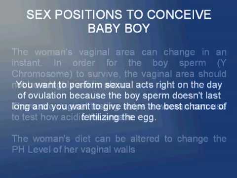Baby gender determined by sexual position