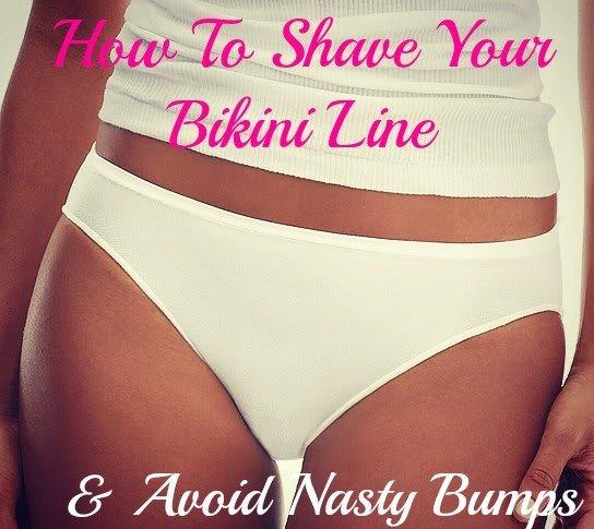 Preventing razor burn/bikini bumps when shaving bikini area