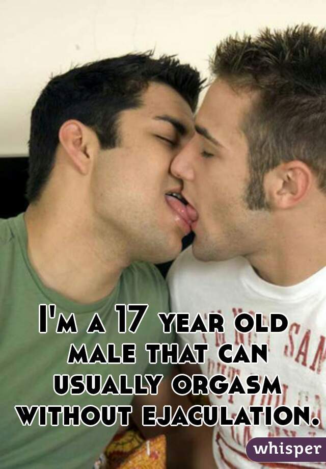 Male orgasm with no ejaculation
