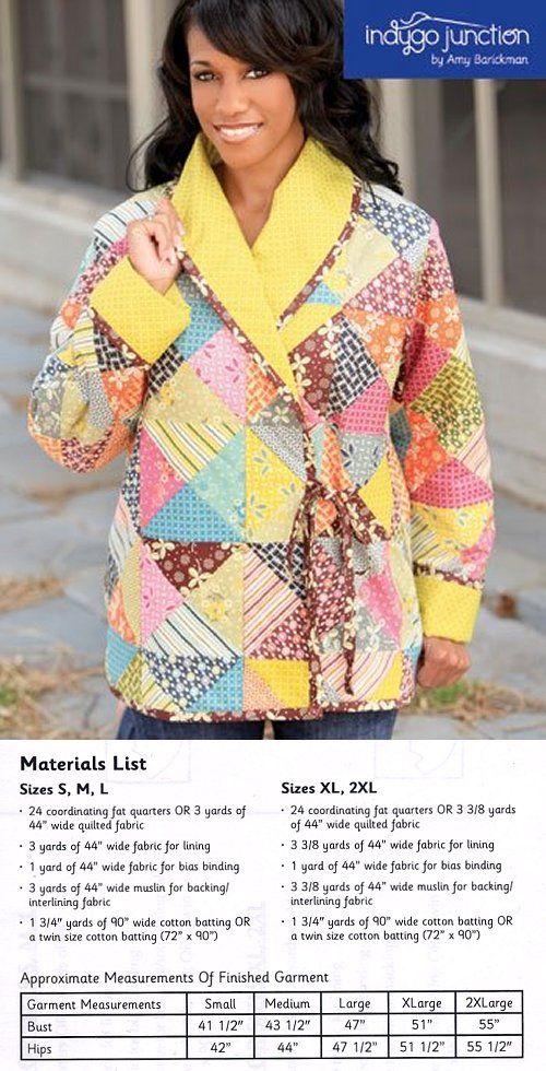 Fabric strip jacket pattern