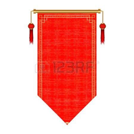 Asian pattern scroll
