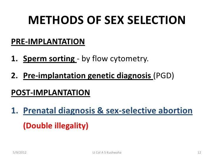 Gender selection sorting sperm