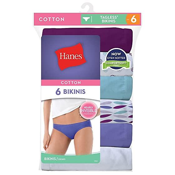 Katniss reccomend Hanes cotton lowrise bikini 6pack