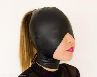 Willow reccomend Leather hood bdsm gwen