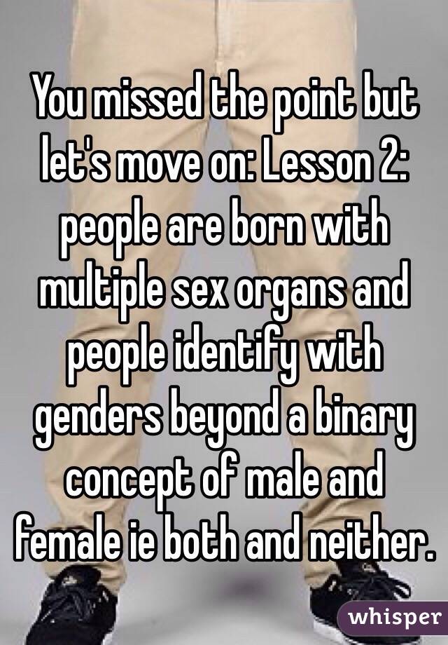 Multiple sex organs