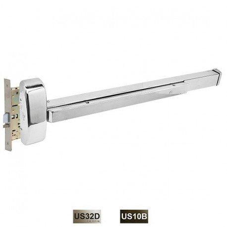 Lights O. reccomend Narrow style top and bottom concealed crossbar type exit devices