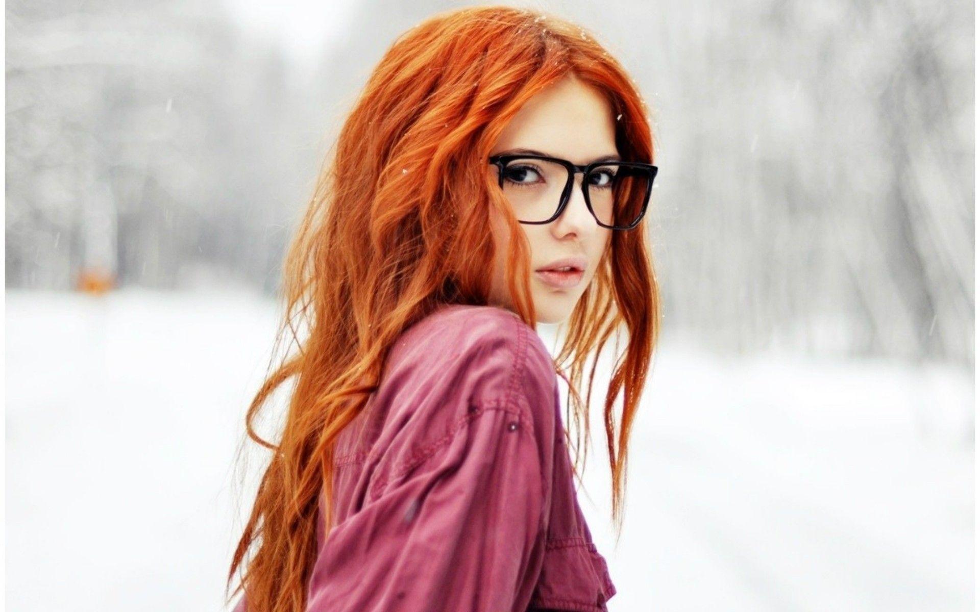 Slim redhead glasses sex