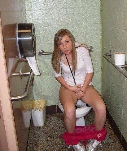 Upskirt girl nude toilet